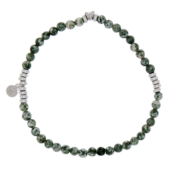 Bear elastic brace Armbånd green Sølv 19 cm