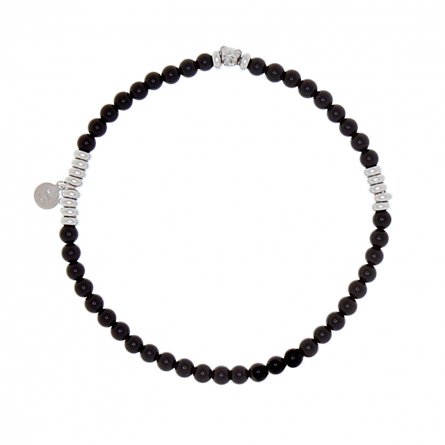 Bear elastic brace Armbånd black Sølv 21 cm