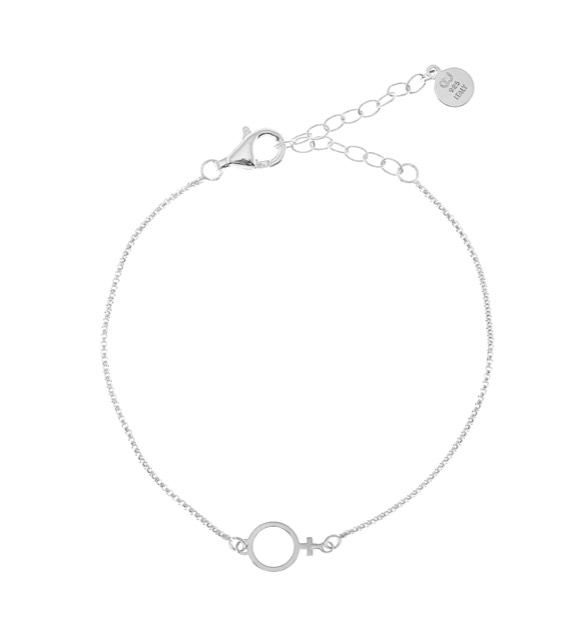 Letters Venus chain brace Armbånd Sølv