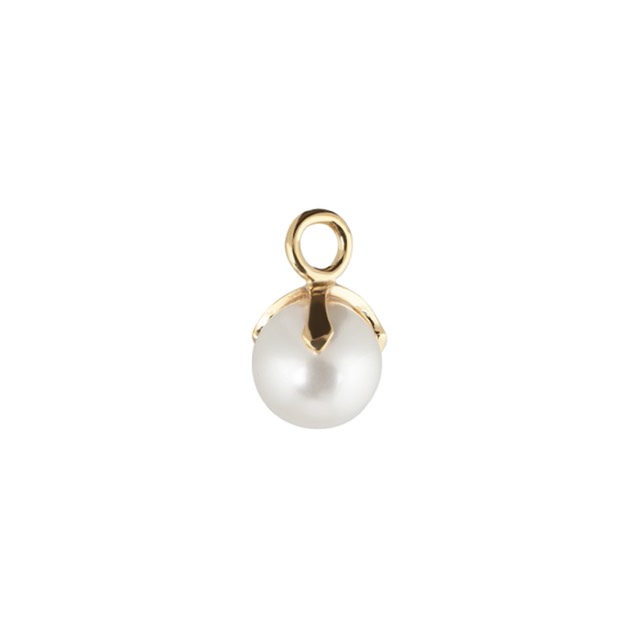 Letters Pearl pendant Gull / per styck