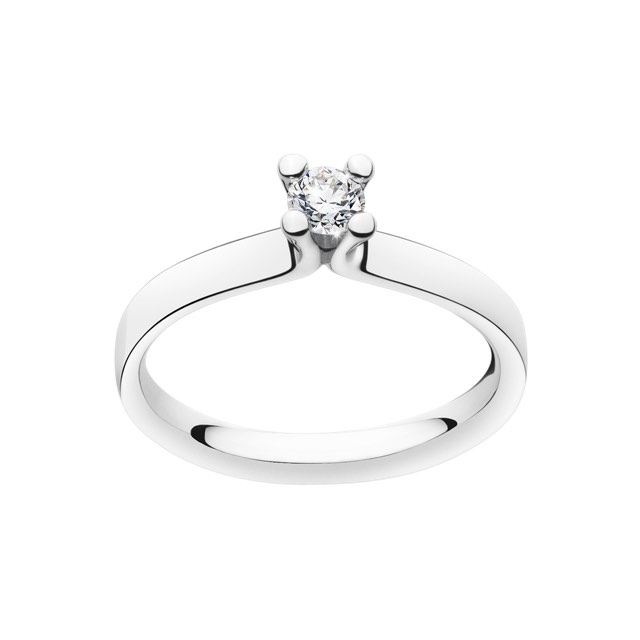 MAGIC SOLITAIRE Ring Diamant 0.20 ct Hvitt gull