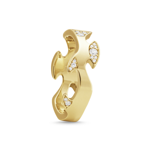 FUSION CENTRE Ring Diamant (Gull)