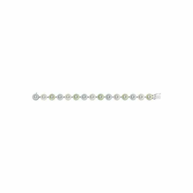 DAISY Armbånd (Sølv) GREEN ENAMEL