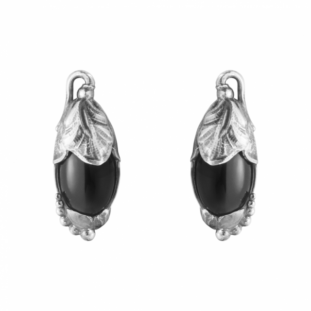 2024 HERITAGE EAR CLIPS Sølv BLACK ONYX