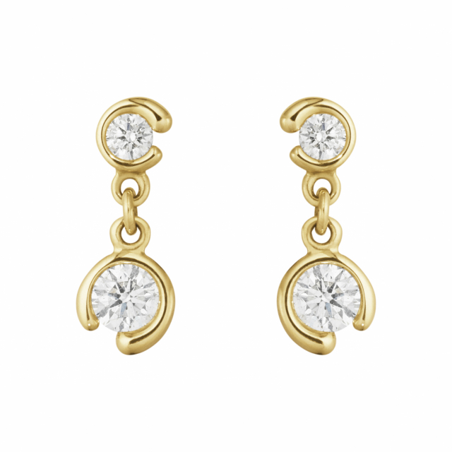 MERCY DOUBLE SOLITAIRE Øreringer Gull DIAMOND 0.40 CT