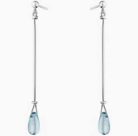 VIVIANNA TORUN Long Earrings Silver Blue topaz