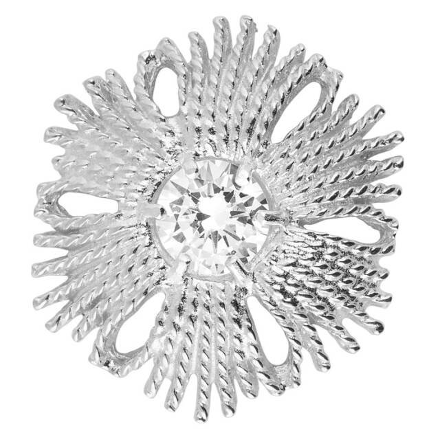 Gatsby big stone ring Sølv