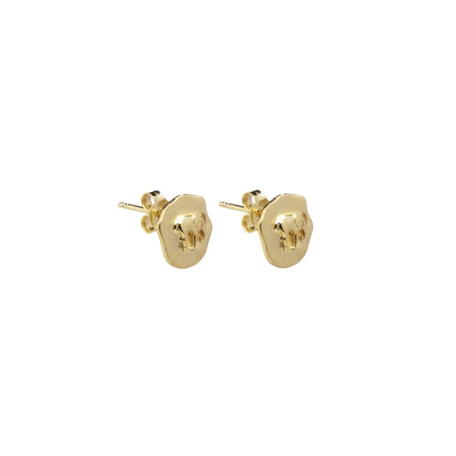 Letters elephant stud Øreringer Gull