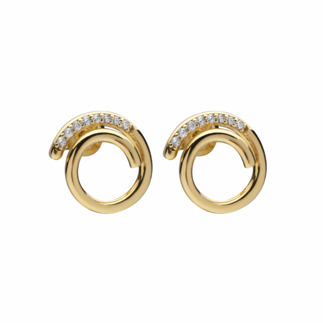 Loop stone Øreringer (Gull)
