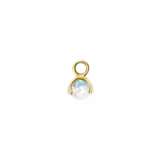 Letters stone 6 moonstone pend Gull
