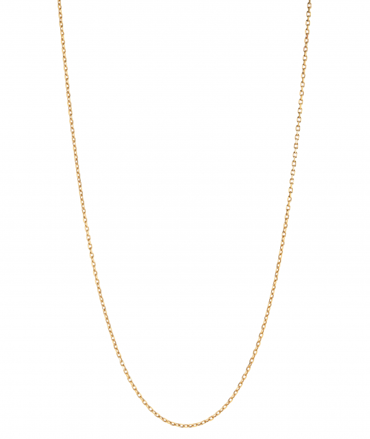 Chain 50 Adjustable Necklace 50 Goldplated Silver (One)