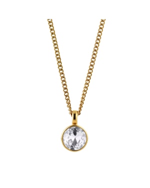 ETTE Gull CRYSTAL Halskjede