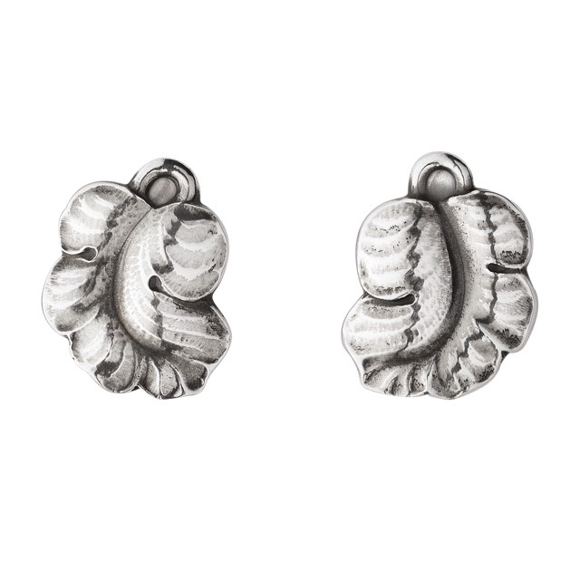 MOONLIGHT GRAPES Øreringer Clips Sølv OXIDISED