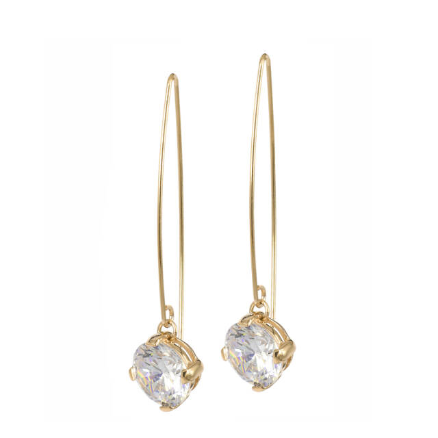 FRIDA Long Øredobber Gull/Krystall