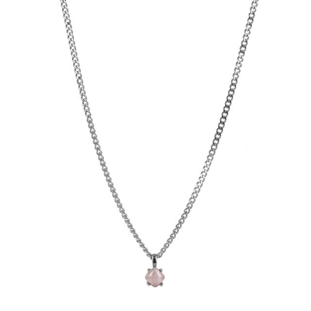 VICTORIA Halskjede Stål/Rosa