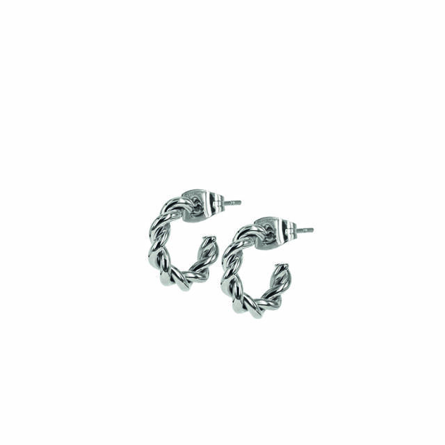 TWIST Mini Øredobber Stål