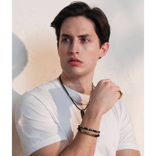 MOLTAS Halskjede Svart /Gull