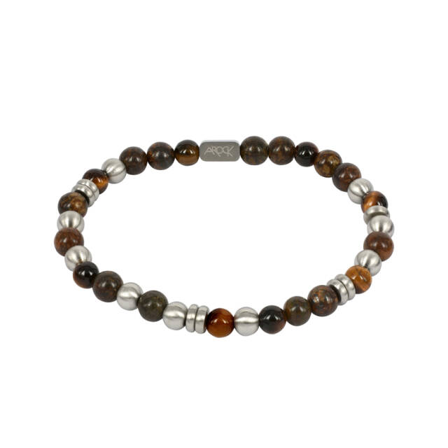 EDDIE Armbånd Brunt/stål