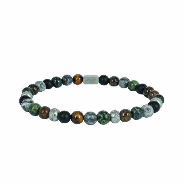 MIKE Armbånd Stål/Grønn