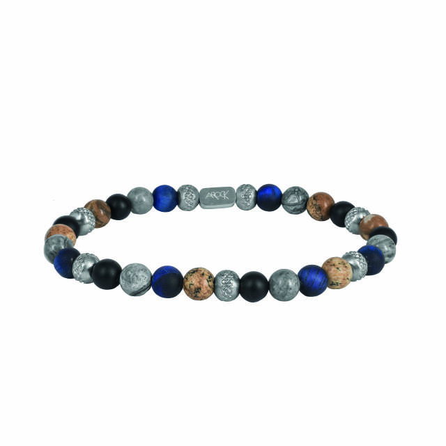 MIKE Armbånd Stål/Blå