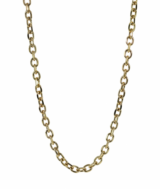 CHARLIE Chain 7 mm Halskjede Gull