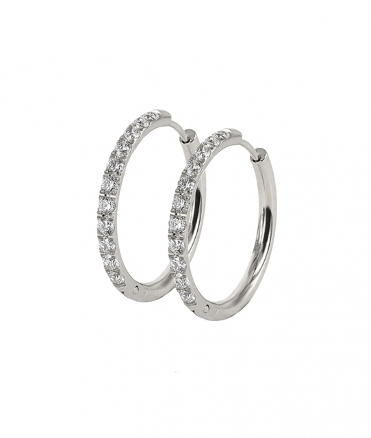 LUCY 25 mm Øreringer Stål