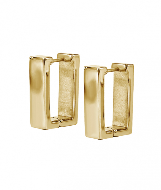 KATHY Wide Long Øreringer Gull