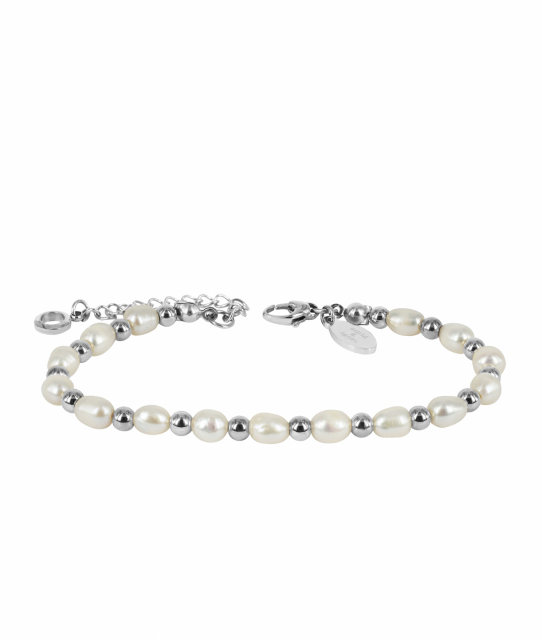 Palma bracelet pearl/silver