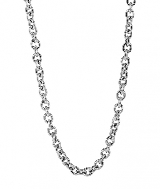 RUBY Small Long Halskjede Stål