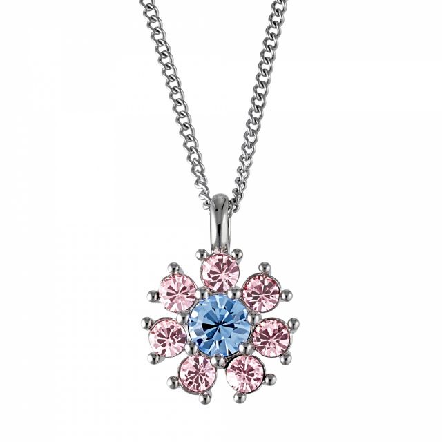 DELISE Sølv L.BLUE/ROSE