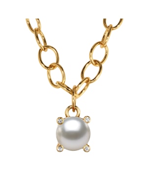 RAMINA SG WHITE PEARL Necklace Gold
