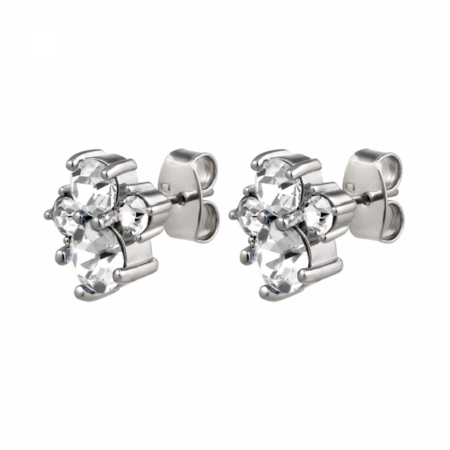 BILLIS CRYSTAL Earrings Silver