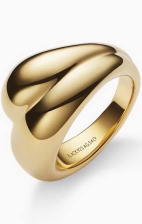 Tryvann Trail Ring Goldplated Silver