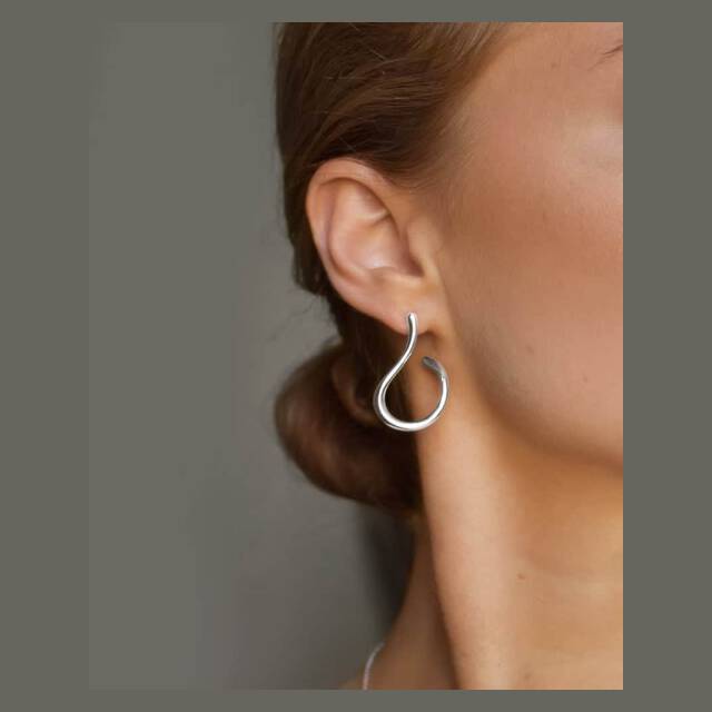 Breeze Øreringer Sølv