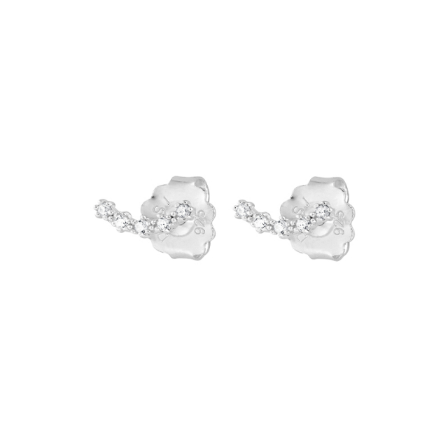 Diamond Sky fall studs Sølv