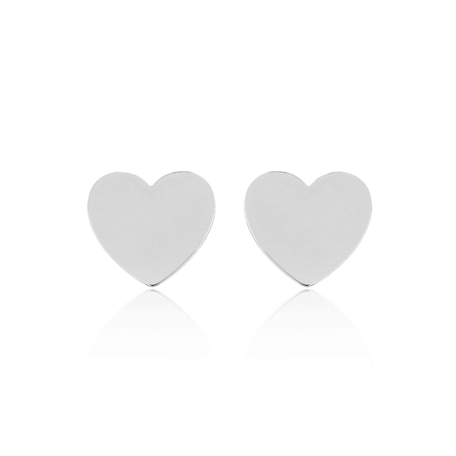 Heart Mini Studs Øreringer (Sølv)