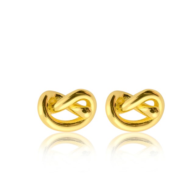 Knot Studs Øreringer (Gull)