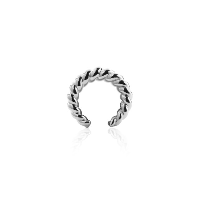 Twisted EarCuff Øreringer (Sølv)