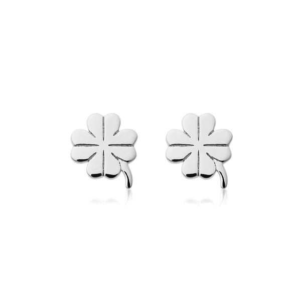 Clover studs Sølv