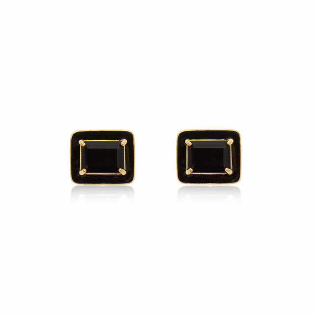 Iris Øredobber black onyx