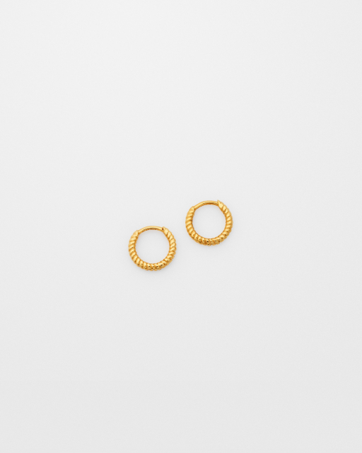 Beloved Twisted Small Hoops Gold