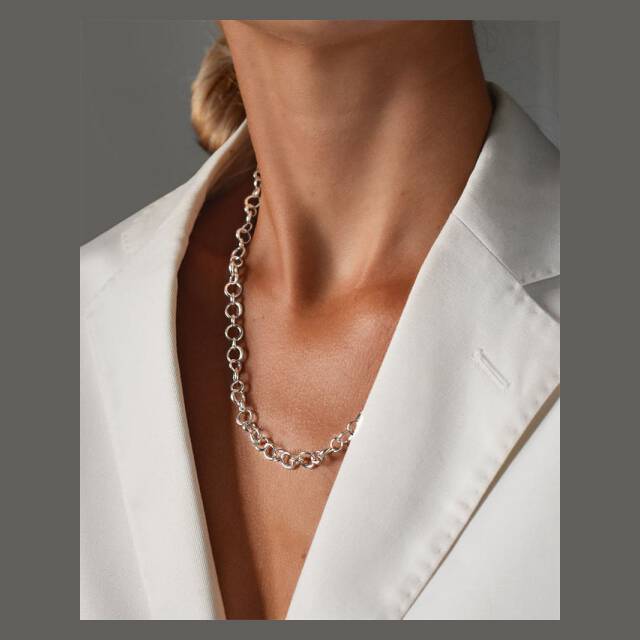 Les Amis drop chain Halskjede Sølv