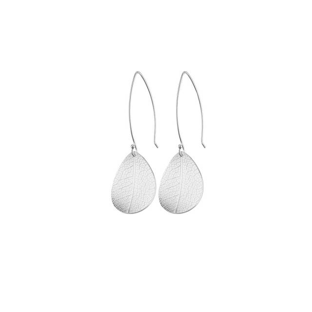 Leaf small Øreringer Sølv
