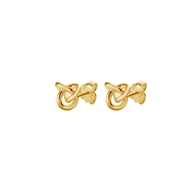 Le knot drop Øreringer Gull