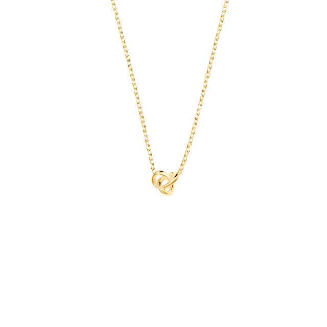 Le knot drop Halskjede Gull