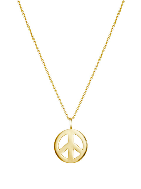 Peace Large Halskjede (Gull) 42 cm