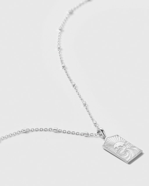 Lucky Coin Keep Dreaming Necklace Silver