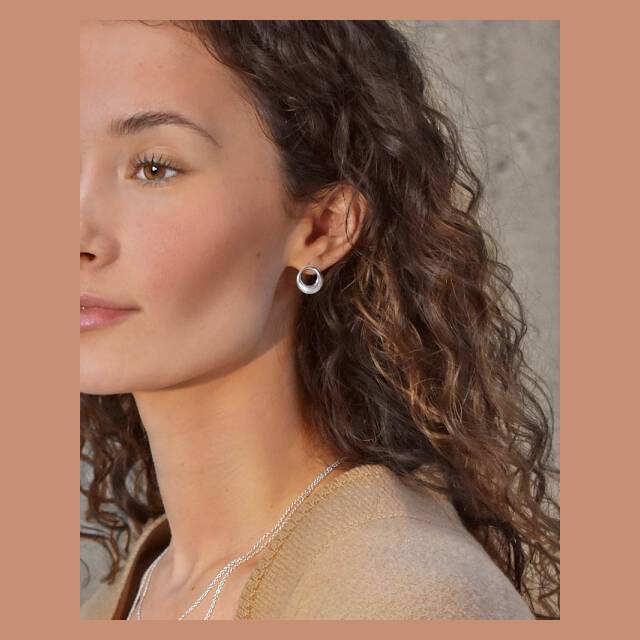 Orbit Øreringer Sølv