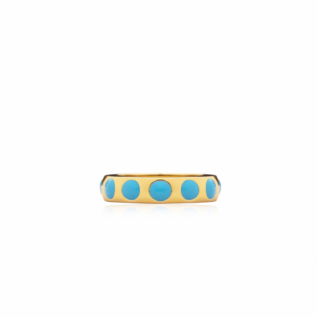 Dottie ring blue Gull