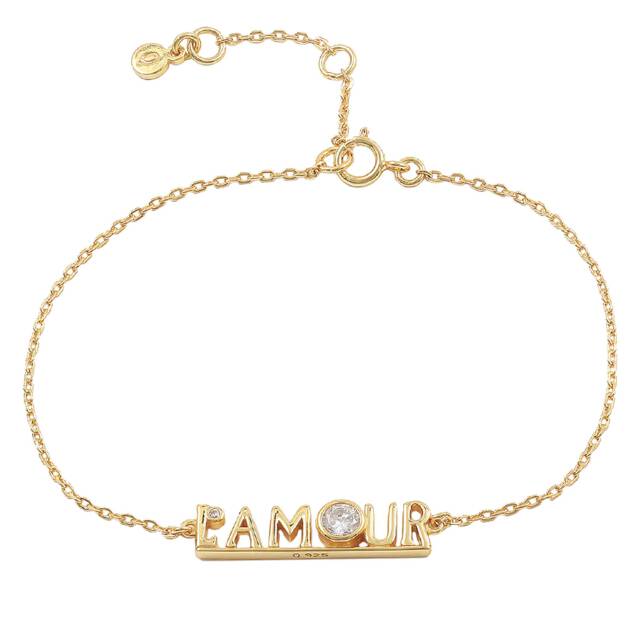 L'amour Armbånd Gull